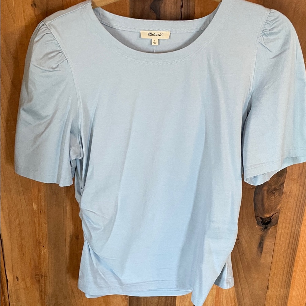 Madewell Light Blue Short Sleeve Tee